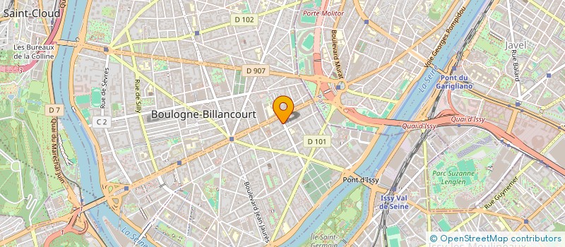 localisation de l'entreprise ISO FRANCE HABITAT à BOULOGNE-BILLANCOURT