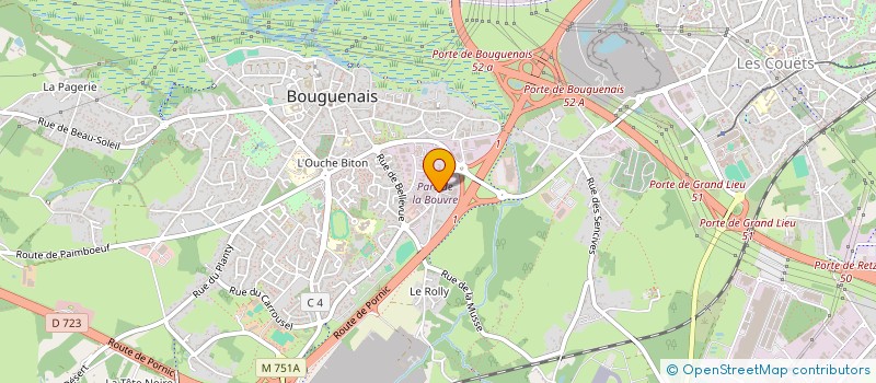 localisation de l'entreprise ISO GLOBAL CONCEPT à BOUGUENAIS
