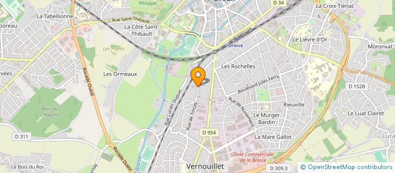 localisation de l'entreprise ISO HABITAT à VERNOUILLET