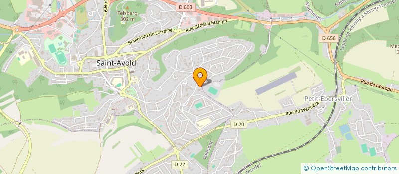localisation de l'entreprise ISO HB2 à SAINT-AVOLD