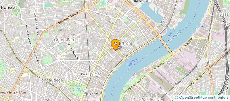 localisation de l'entreprise ISO HD à BORDEAUX
