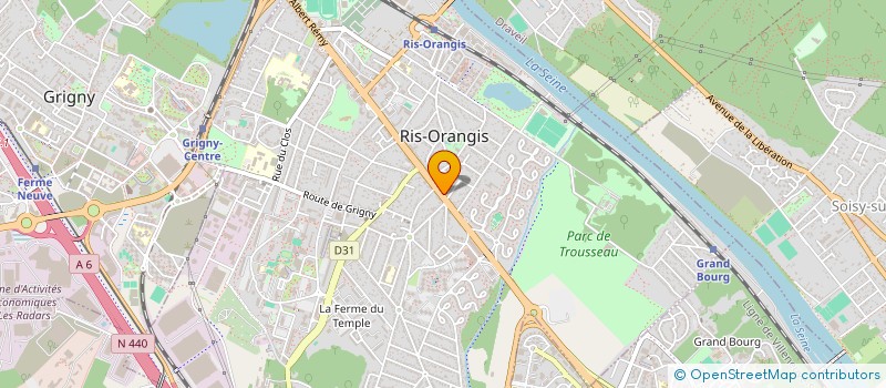 localisation de l'entreprise ISO-IMO-MARKETING  RIS-ORANGIS