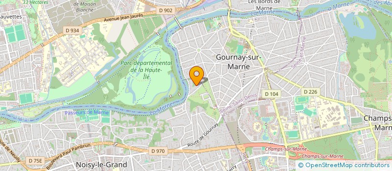 localisation de l'entreprise ISO ION  NOISY LE GRAND