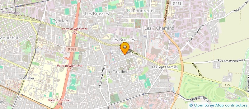 localisation de l'entreprise ISO KAF BATIMENT à BRON