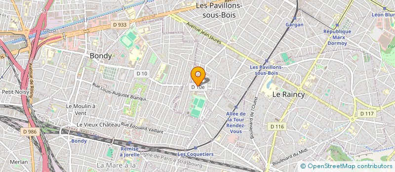 localisation de l'entreprise ISO LA PEINTE  LES PAVILLONS-SOUS-BOIS