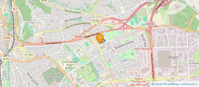 localisation de l'entreprise ISO LABEL à METZ