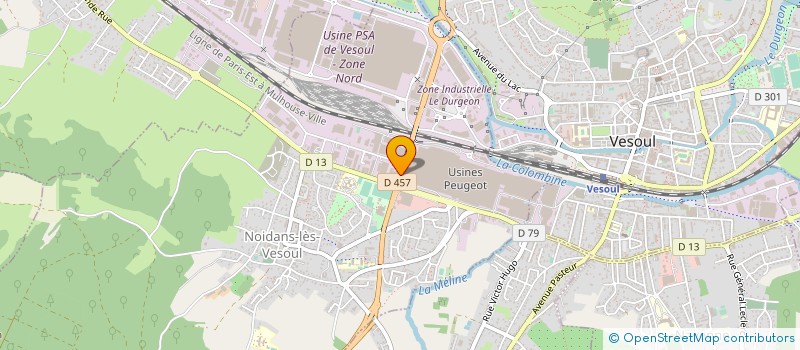 localisation de l'entreprise ISO-LOGIK à NOIDANS-LES-VESOUL