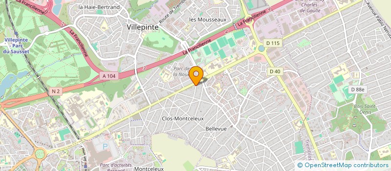 localisation de l'entreprise ISO MEDICAL CONCEPT  VILLEPINTE