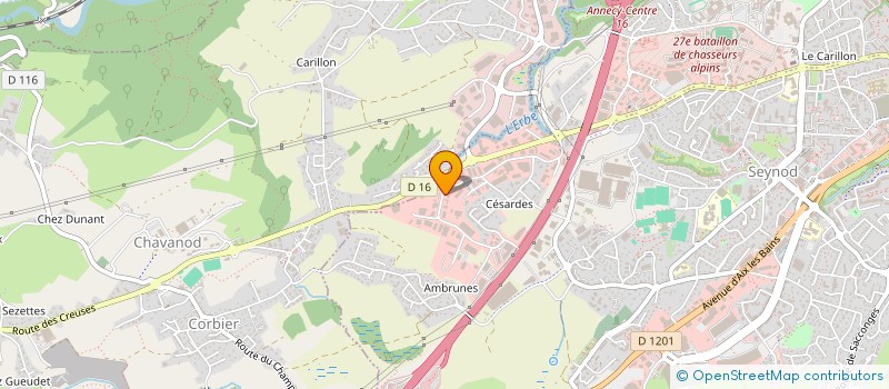 localisation de l'entreprise ISO MIEGE à ANNECY