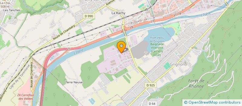 localisation de l'entreprise ISO MONT BLANC à GILLY-SUR-ISERE