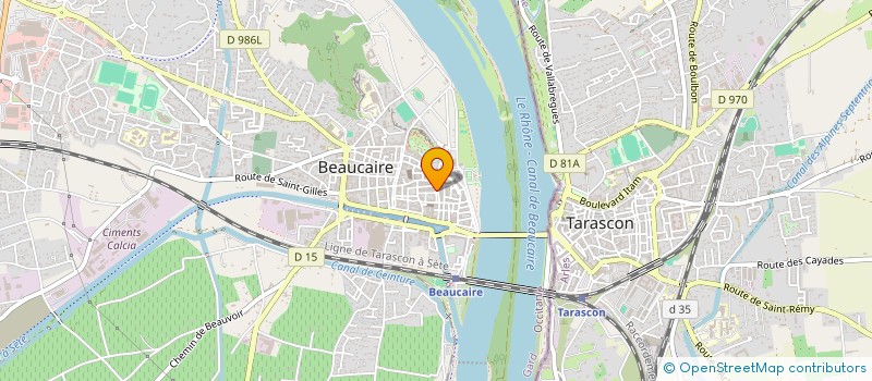 localisation de l'entreprise ISO NET à BEAUCAIRE