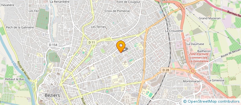localisation de l'entreprise ISO OCCITANIE à BEZIERS
