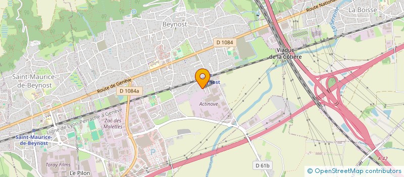 localisation de l'entreprise ISO ORIGINELLE 01 à BEYNOST