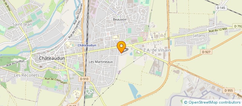 localisation de l'entreprise ISO PEINTURE 28 à CHATEAUDUN