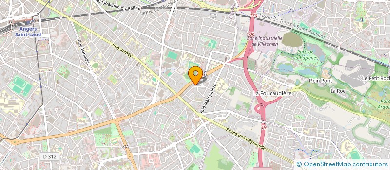 localisation de l'entreprise ISO'PEINTURE 49 à ANGERS