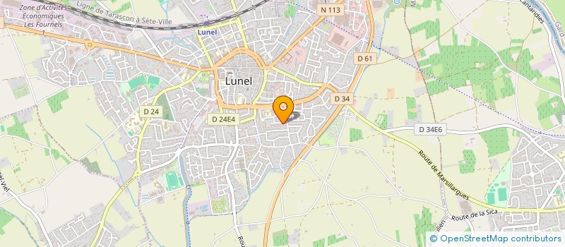 localisation de l'entreprise ISO PLACO à LUNEL