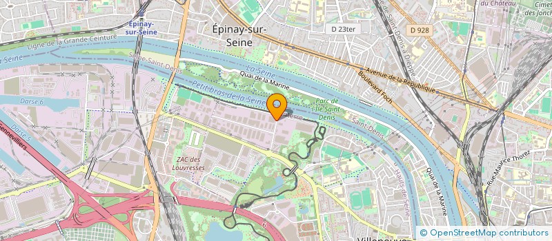 localisation de l'entreprise ISO PLAF à VILLENEUVE-LA-GARENNE