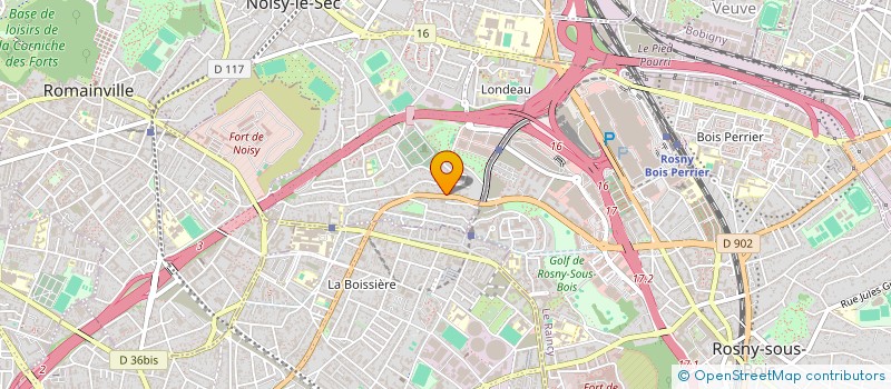 localisation de l'entreprise ISO - PRESTA à NOISY-LE-SEC