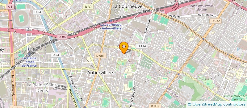 localisation de l'entreprise ISO PRESTO à AUBERVILLIERS