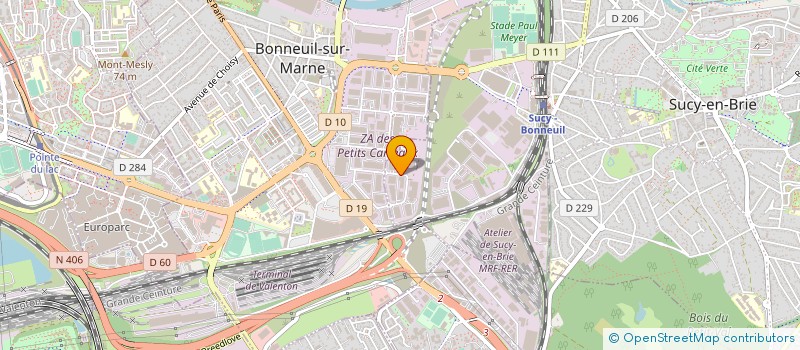 localisation de l'entreprise ISO PRO à SUCY-EN-BRIE