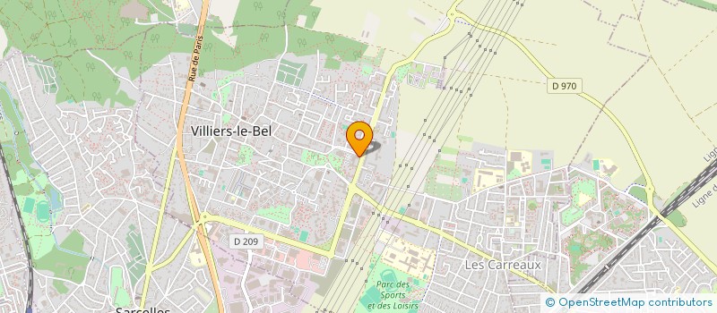 localisation de l'entreprise ISO PRO à VILLIERS-LE-BEL