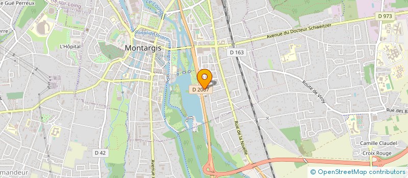 localisation de l'entreprise ISO PRO à MONTARGIS