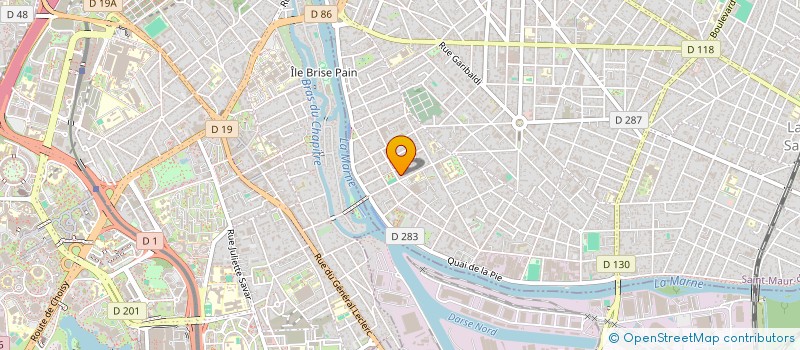 localisation de l'entreprise ISO PRO à SAINT-MAUR-DES-FOSSES