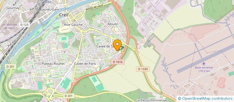 localisation de l'entreprise ISO PRO CONCEPT à CREIL