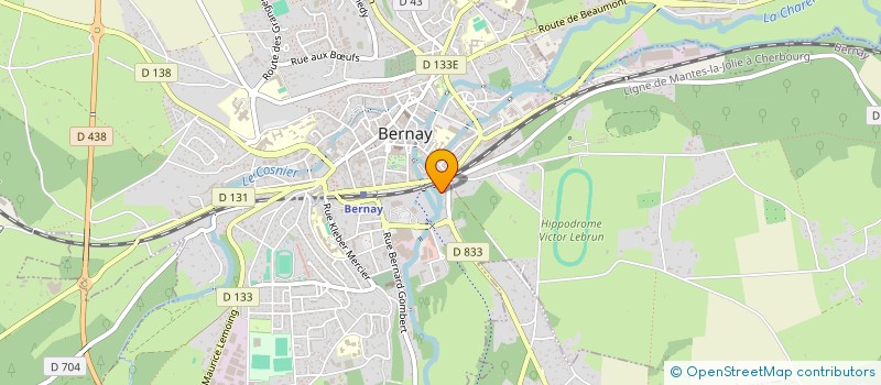 localisation de l'entreprise ISO PRO FRANCE  BERNAY