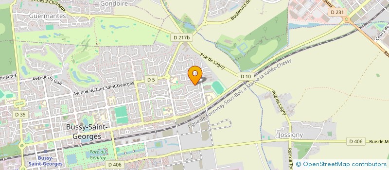 localisation de l'entreprise ISO PRO HABITAT à BUSSY-SAINT-GEORGES
