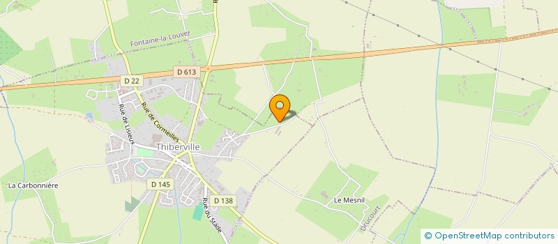 localisation de l'entreprise ISO PRO NORMANDIE  THIBERVILLE