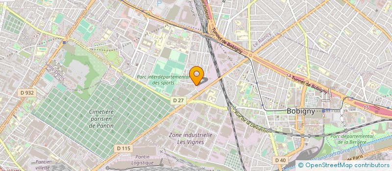 localisation de l'entreprise ISO PROTEC SECURITY à BOBIGNY