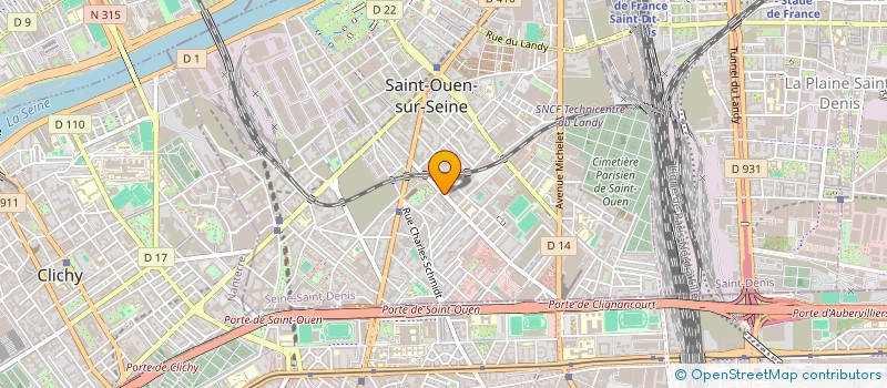 localisation de l'entreprise ISO RAY à SAINT-OUEN-SUR-SEINE