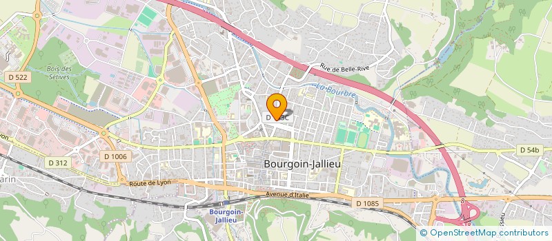 localisation de l'entreprise ISO'REN 38 à BOURGOIN-JALLIEU