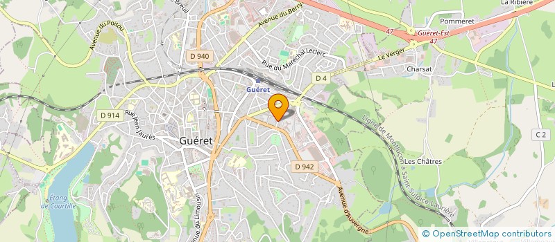 localisation de l'entreprise ISO RENO à GUERET