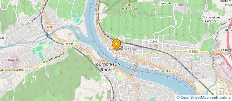 localisation de l'entreprise ISO RENO SUD  TAIN-L'HERMITAGE