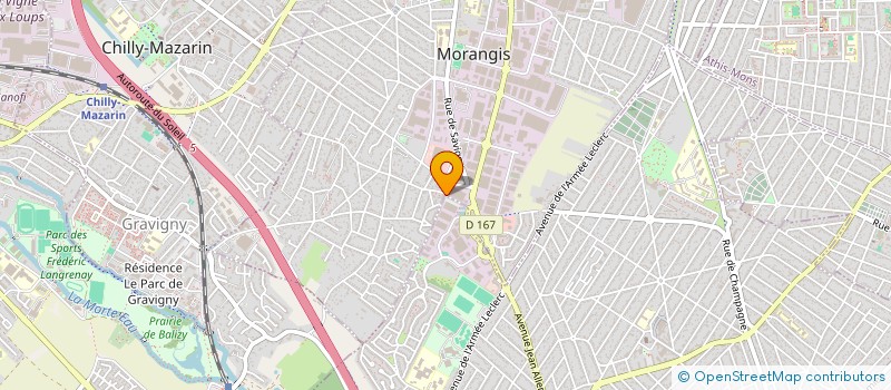localisation de l'entreprise ISO RENOV à MORANGIS