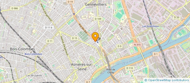 localisation de l'entreprise ISO RENOV à ASNIERES-SUR-SEINE