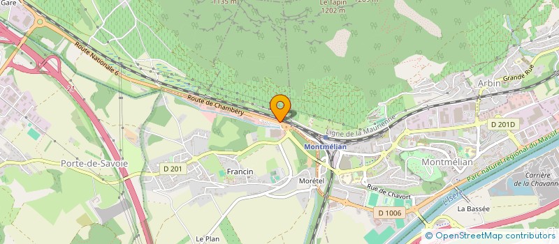 localisation de l'entreprise ISO-RENOV DES 2 SAVOIE  PORTE-DE-SAVOIE