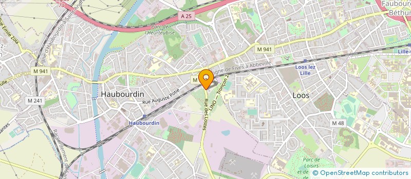 localisation de l'entreprise ISO RENOV NORD à HAUBOURDIN