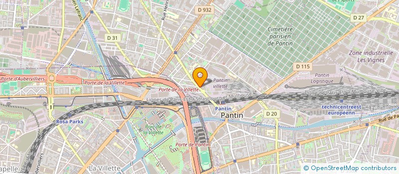 localisation de l'entreprise ISO RENOVE à PANTIN