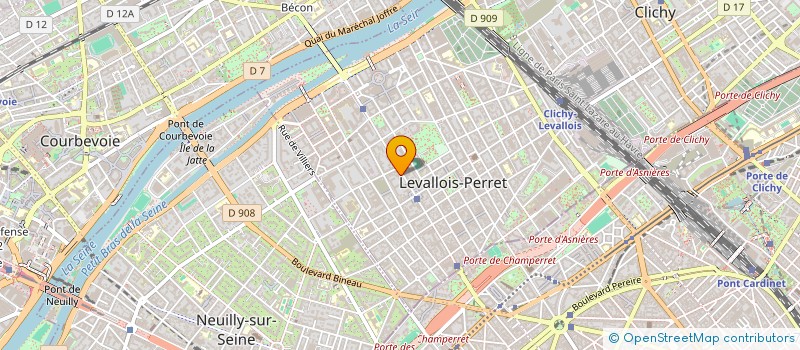 localisation de l'entreprise ISO SERVICES à LEVALLOIS-PERRET