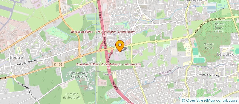 localisation de l'entreprise ISO-SOLAIRE à MERIGNAC