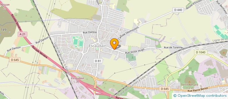 localisation de l'entreprise ISO-SOUD à ESCAUDAIN