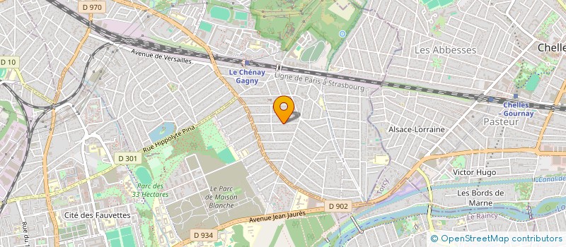 localisation de l'entreprise ISO'TIM à GAGNY