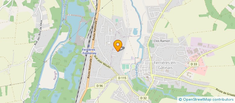 localisation de l'entreprise ISO-TOITURE HABITAT  FERRIERES-EN-GATINAIS