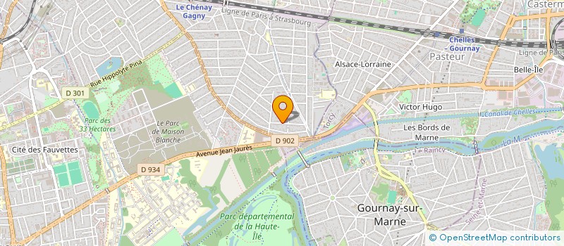 localisation de l'entreprise ISO VPY à GAGNY