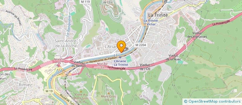 localisation de l'entreprise ISO2F à NICE