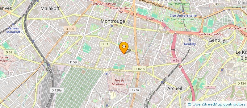 localisation de l'entreprise ISO7 à MONTROUGE