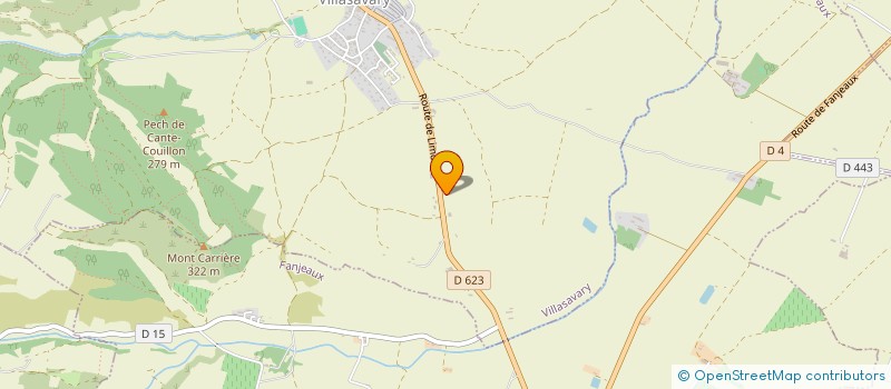 localisation de l'entreprise ISOAL  VILLASAVARY